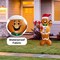 4E’s Novelty 5FT Gingerbread Man Inflatable – Lighted Christmas Blow-Up Yard Decoration